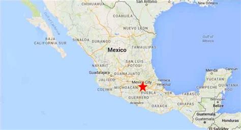 relative location of mexico city.